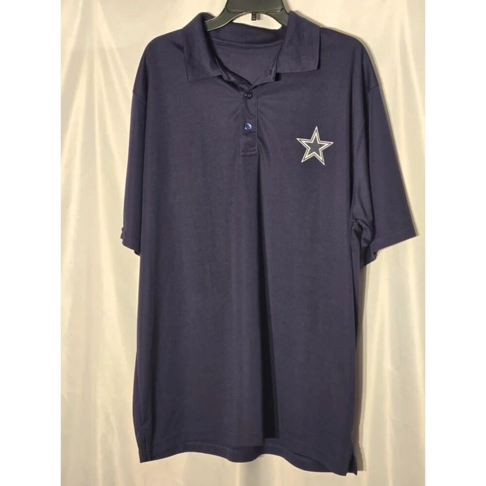 NFL Dallas Cowboys Men's XL Navy Polo Shirt (LOC-135)